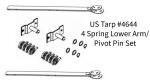 US Tarp 4644 Lower Arm Set for 4-Spring Aluminum System 